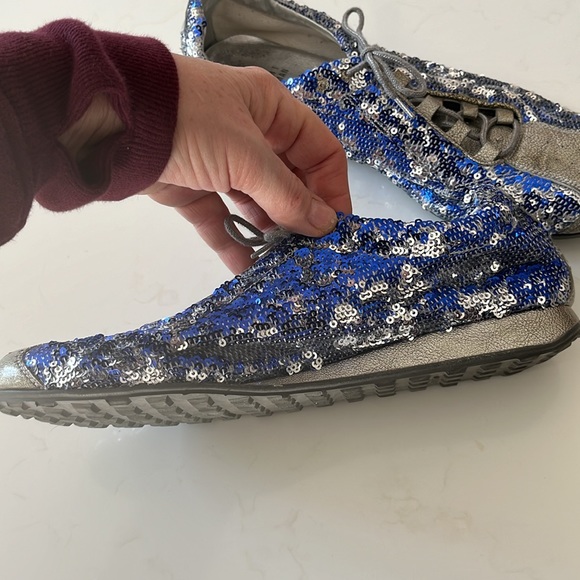 EUC Stuart Weitzman sequinned sneakers - Picture 3 of 14